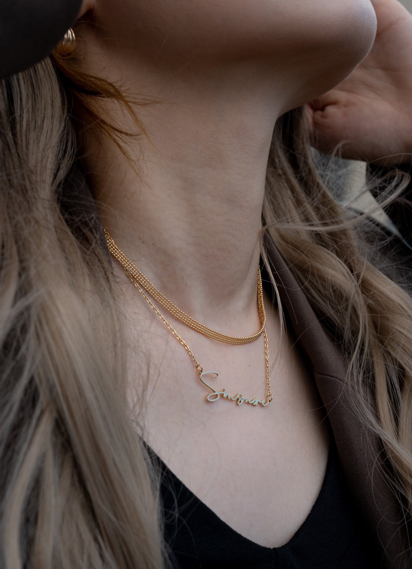 S925 Personalised Signature Script Name Necklace