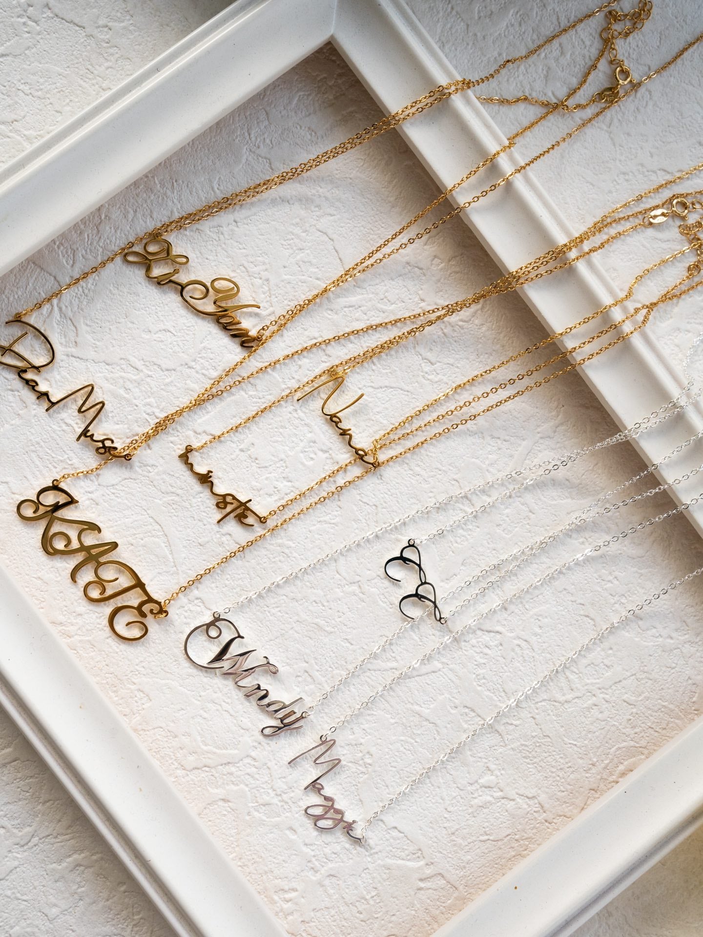 S925 Personalised Signature Script Name Necklace