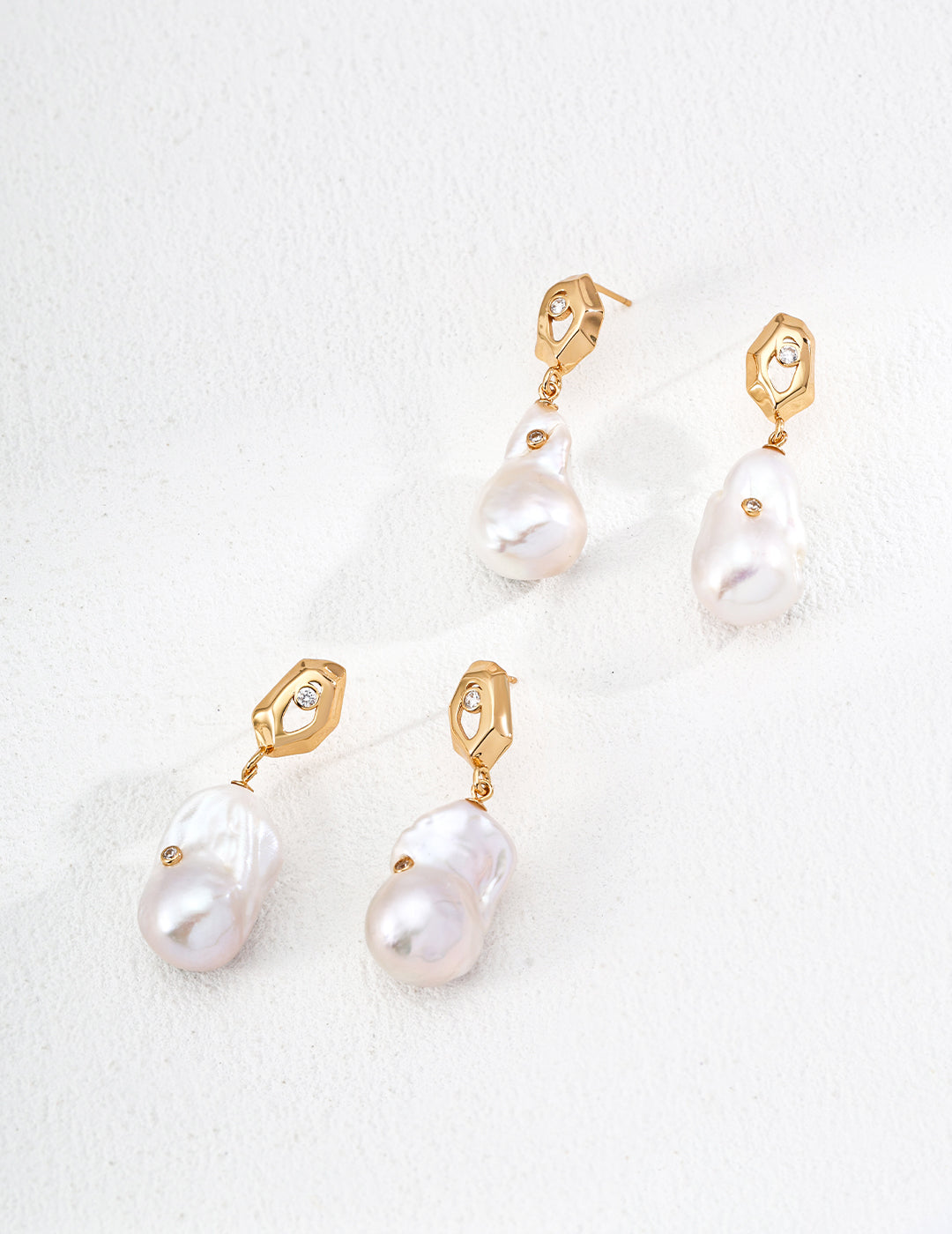 Natural Baroque Pearl Earrings
