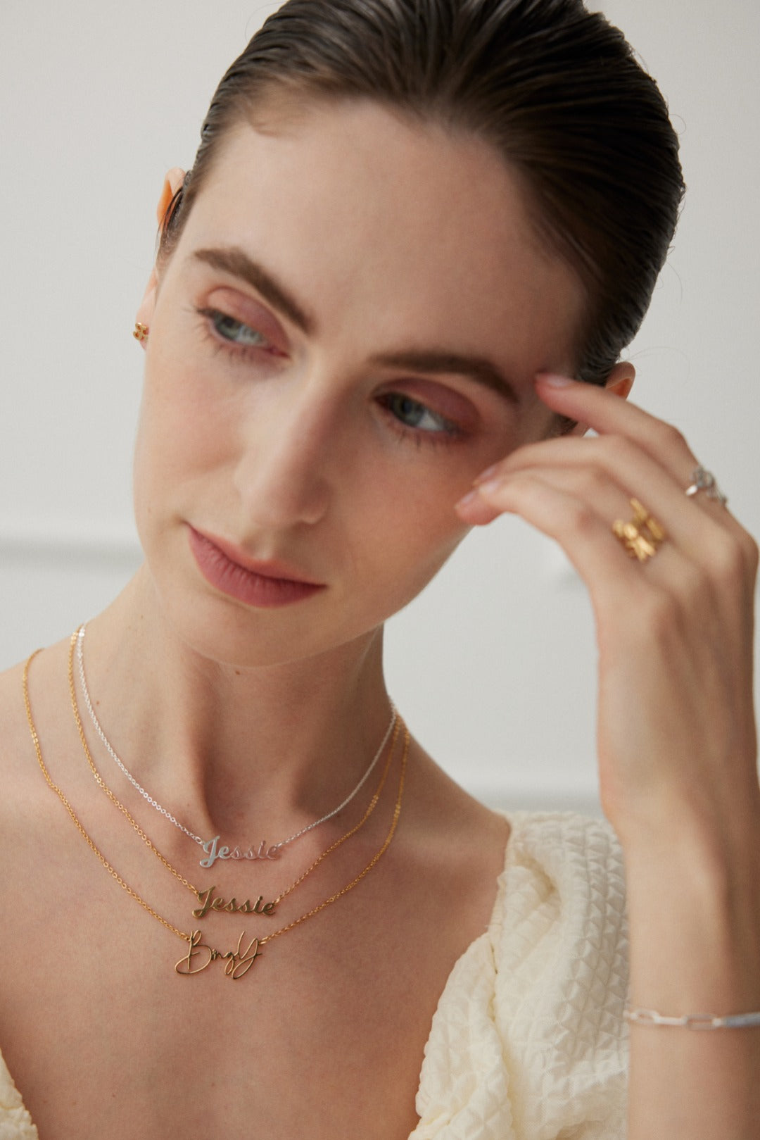 S925 Personalised Signature Script Name Necklace
